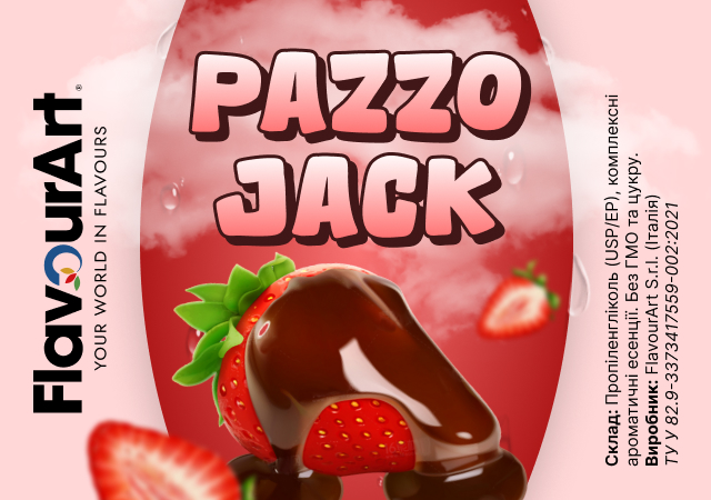 FlavourArt PAZZO JACK ароматизатор (Полунична цукерка)