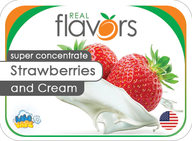 Real Flavors Strawberries and Cream ароматизатор (Полуниця і вершки)