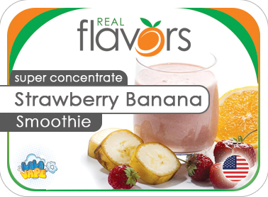 Real Flavors Strawberry Banana Smoothie ароматизатор (Полунично-банановий смузі)
