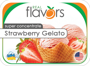 Real Flavors Strawberry Gelato ароматизатор (Полуничне джелато)