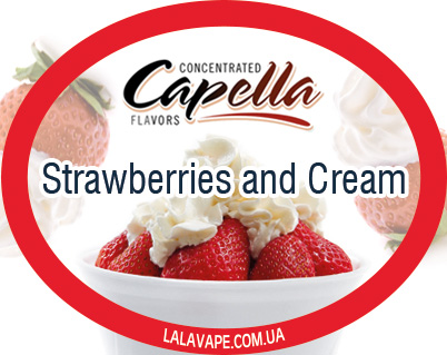 Capella Strawberries and Cream ароматизатор (Полуниця і вершки)