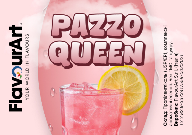 FlavourArt PAZZO QUEEN ароматизатор (Рожевий лимонад)